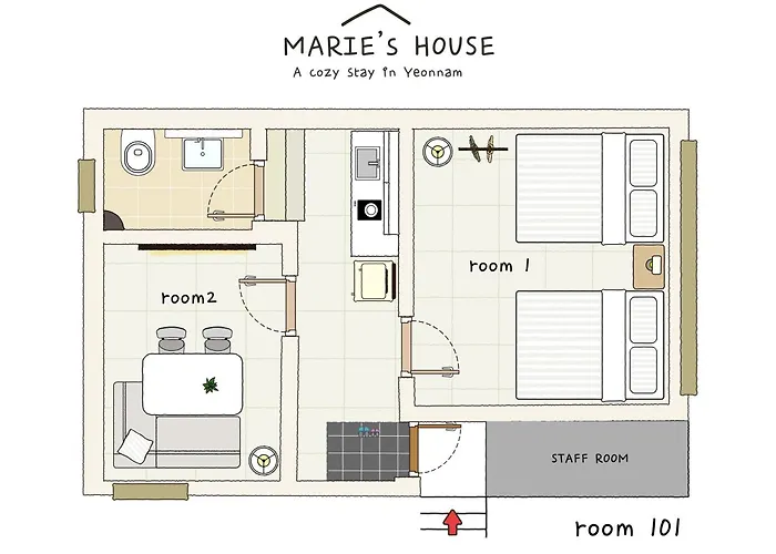 Marie's House 101 Hongdae 4* Seul